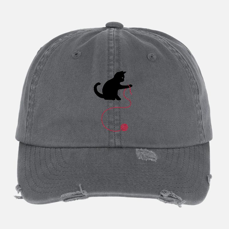 Katze Flexfit Vintage Destroyed Cap
