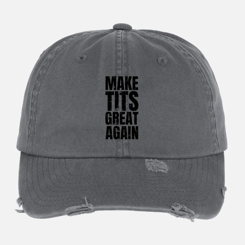 Make Tits Great Again vintage Casquette vintage effet usé Flexfit
