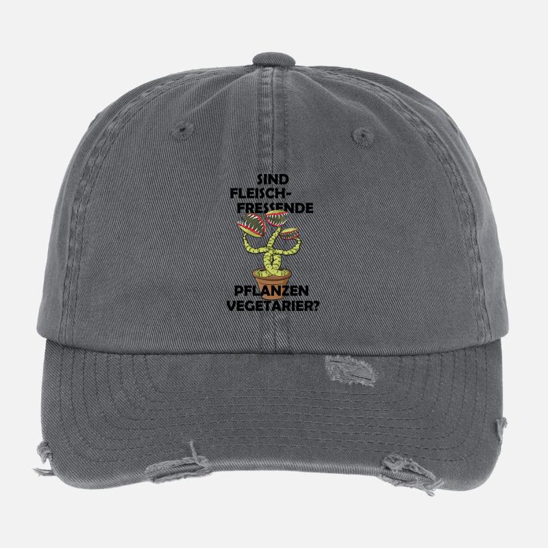 Sind fleischfressende Pflanzen Vegetarier? Flexfit Vintage Destroyed Cap