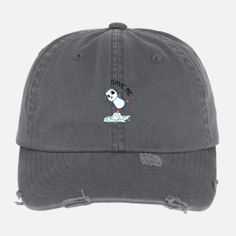 Environment Climate change Climate protection Flexfit Vintage Destroyed Cap