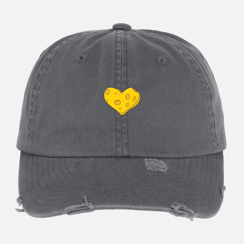 Cœur de fromage Casquette vintage effet usé Flexfit