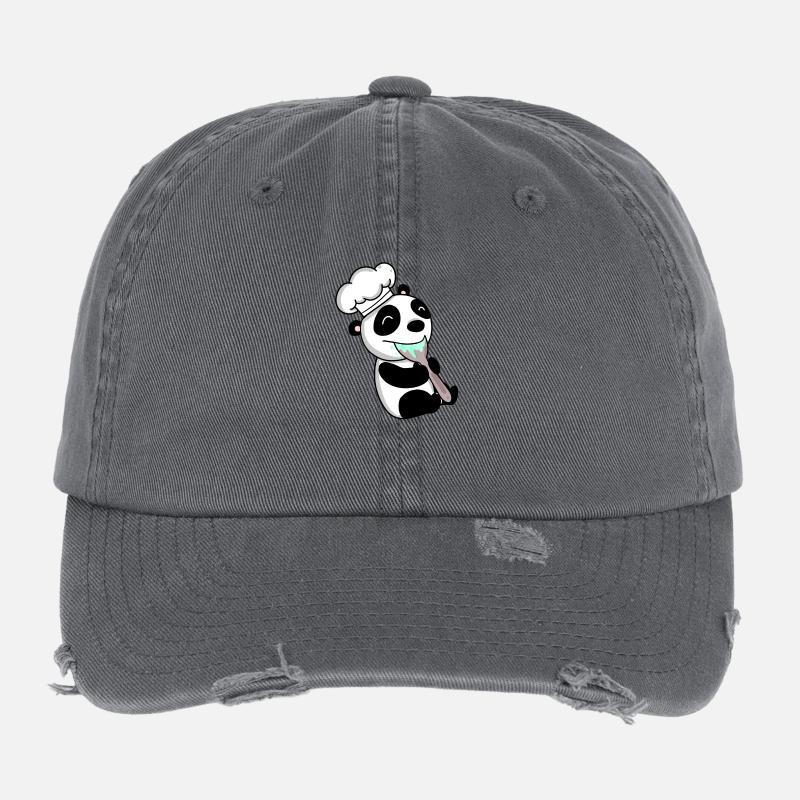Panda Chef Mignon Casquette vintage effet usé Flexfit