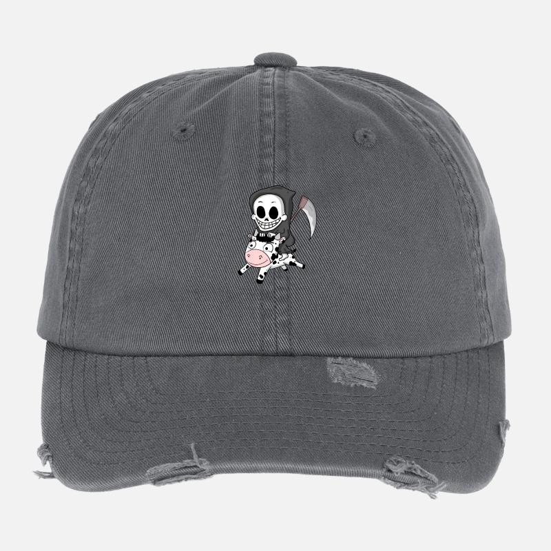 Sensenmann Kuh Flexfit Vintage Destroyed Cap