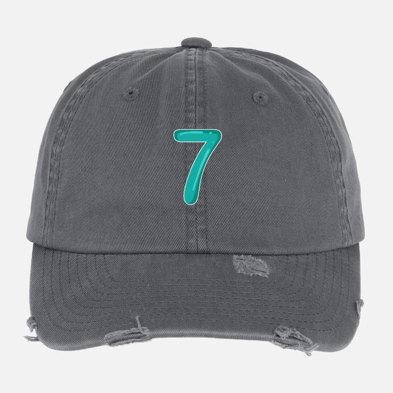 7 - Sept Casquette vintage effet usé Flexfit