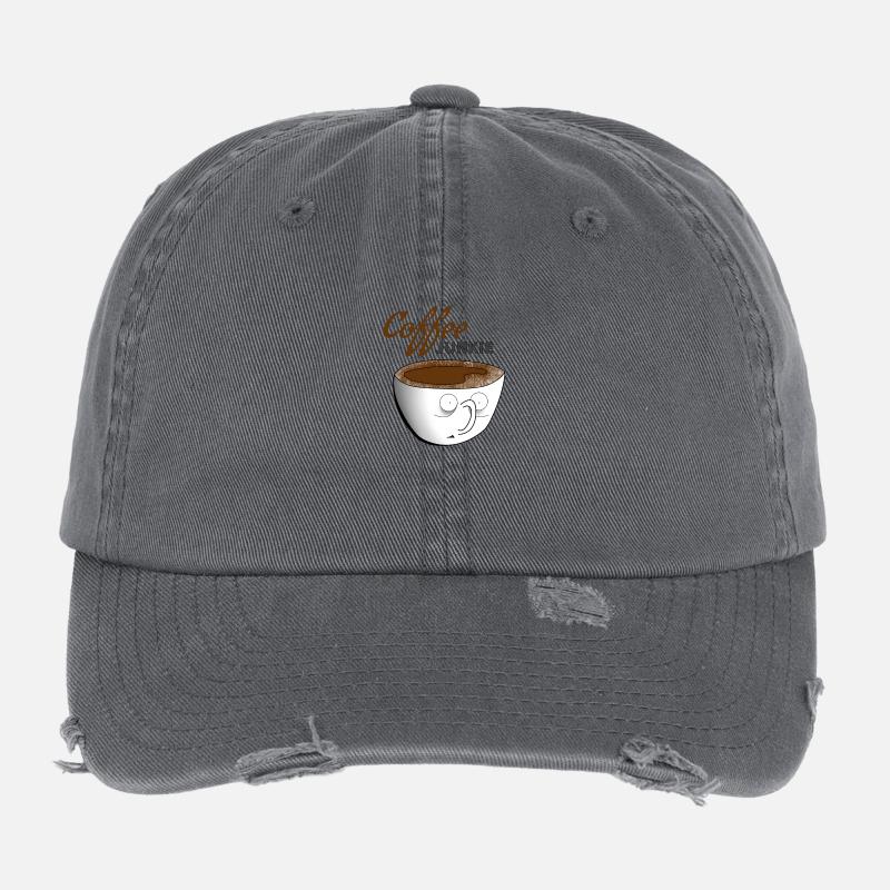 Coffee Junkie Flexfit Vintage Destroyed Cap