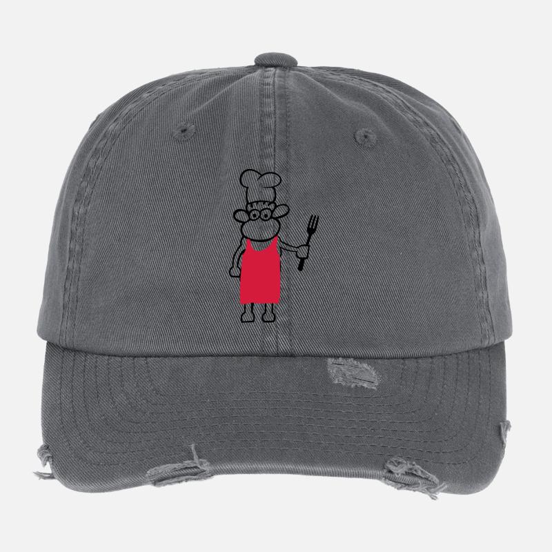chef de cuisine Casquette vintage effet usé Flexfit