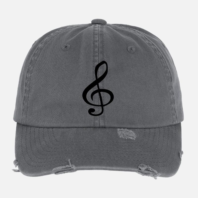 note music Flexfit Vintage Destroyed Cap