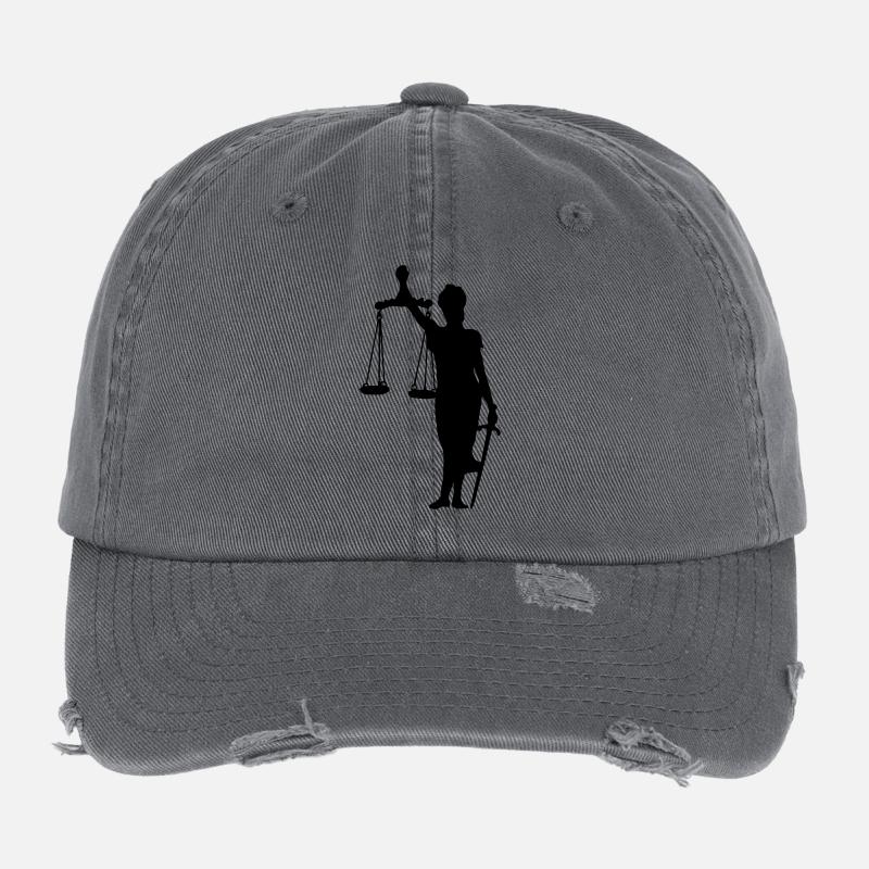 justice Flexfit Vintage Destroyed Cap