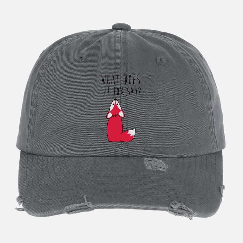 What does the fox say? Flexfit Vintage Destroyed Cap