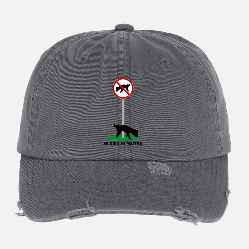Humour Canin Casquette vintage effet usé Flexfit