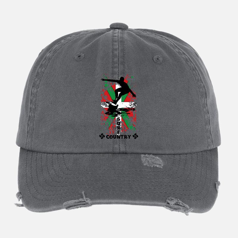 Basque surf country Casquette vintage effet usé Flexfit