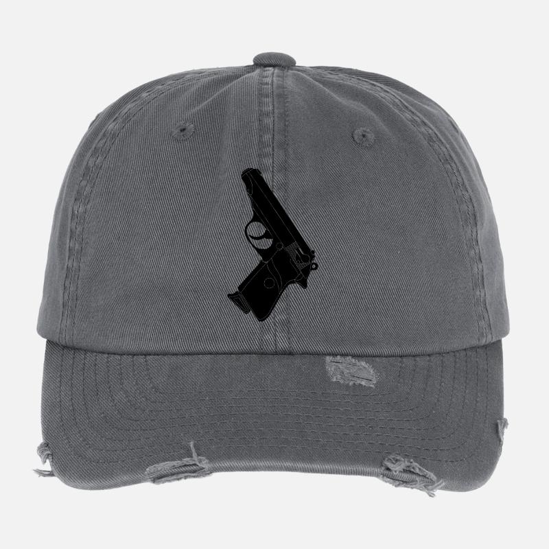 Valse pistolet Casquette vintage effet usé Flexfit