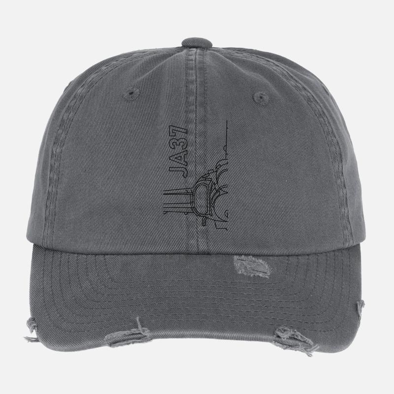 ja37 viggen Flexfit Vintage Destroyed Cap