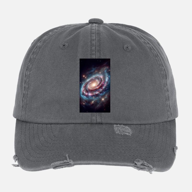 Vortex Galactique Pastel Casquette vintage effet usé Flexfit