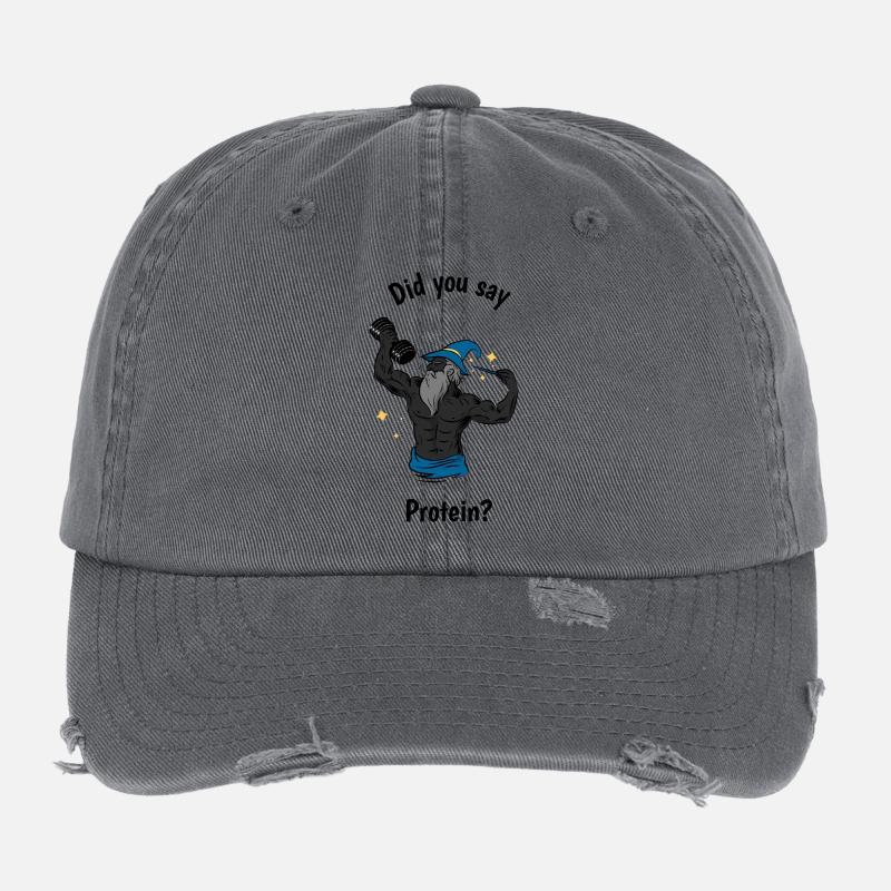 Vous avez dit protéines ? Casquette vintage effet usé Flexfit