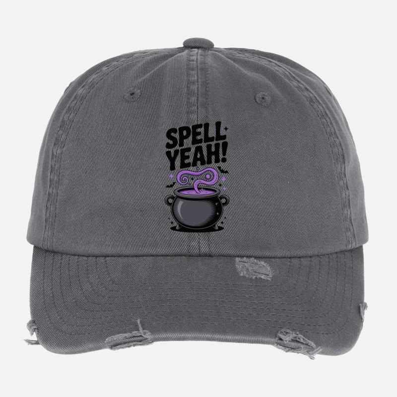 Spell Yeah! Casquette vintage effet usé Flexfit