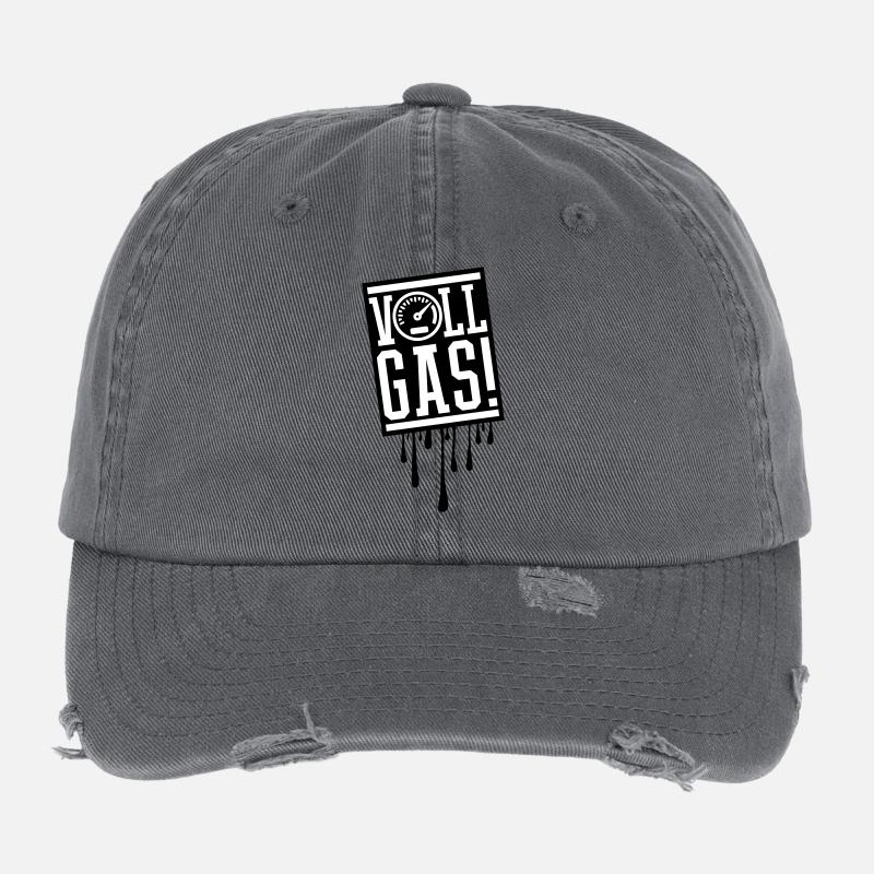Full throttle speedometer Flexfit Vintage Destroyed Cap
