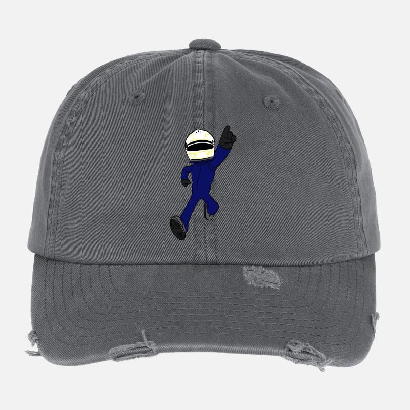 racing driver Flexfit Vintage Destroyed Cap