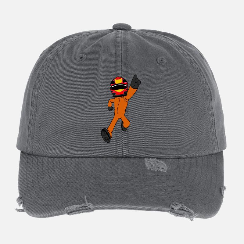 Rennfahrer  Flexfit Vintage Destroyed Cap