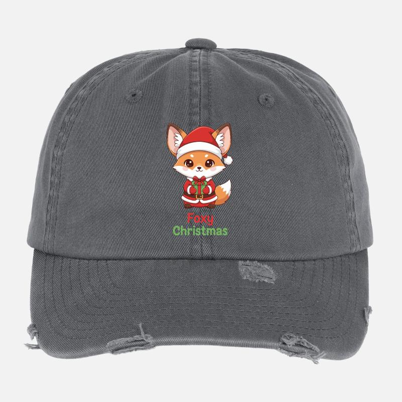 Renard cadeau de Noël Foxy Casquette vintage effet usé Flexfit