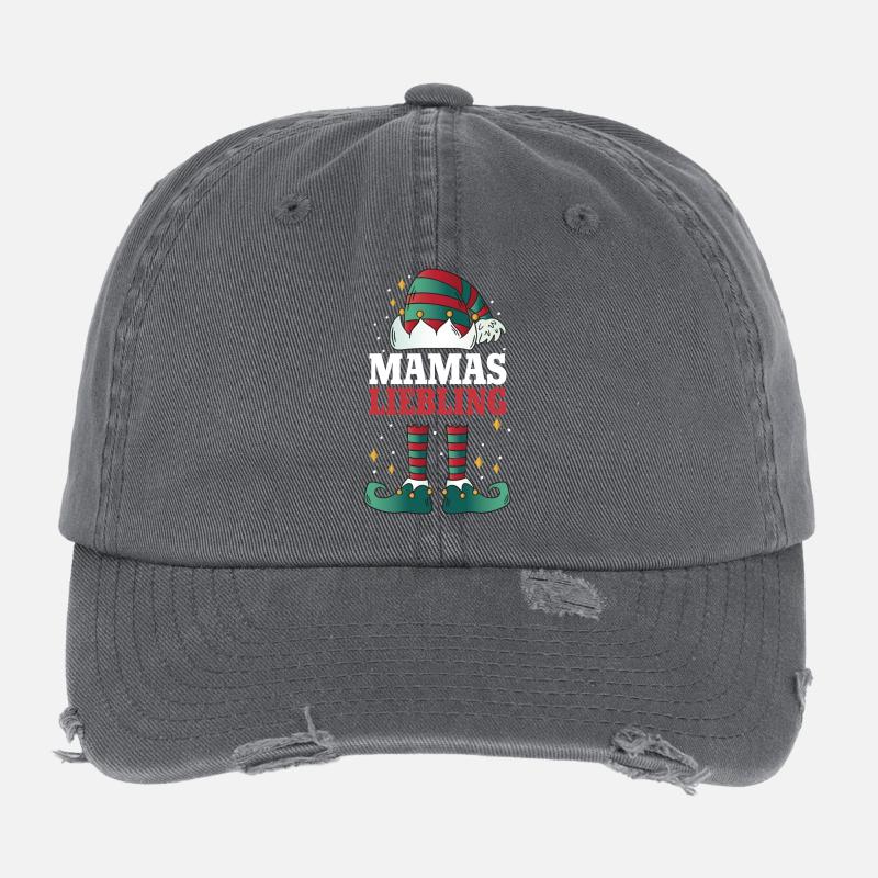 Le préféré de Maman de Noël Casquette vintage effet usé Flexfit