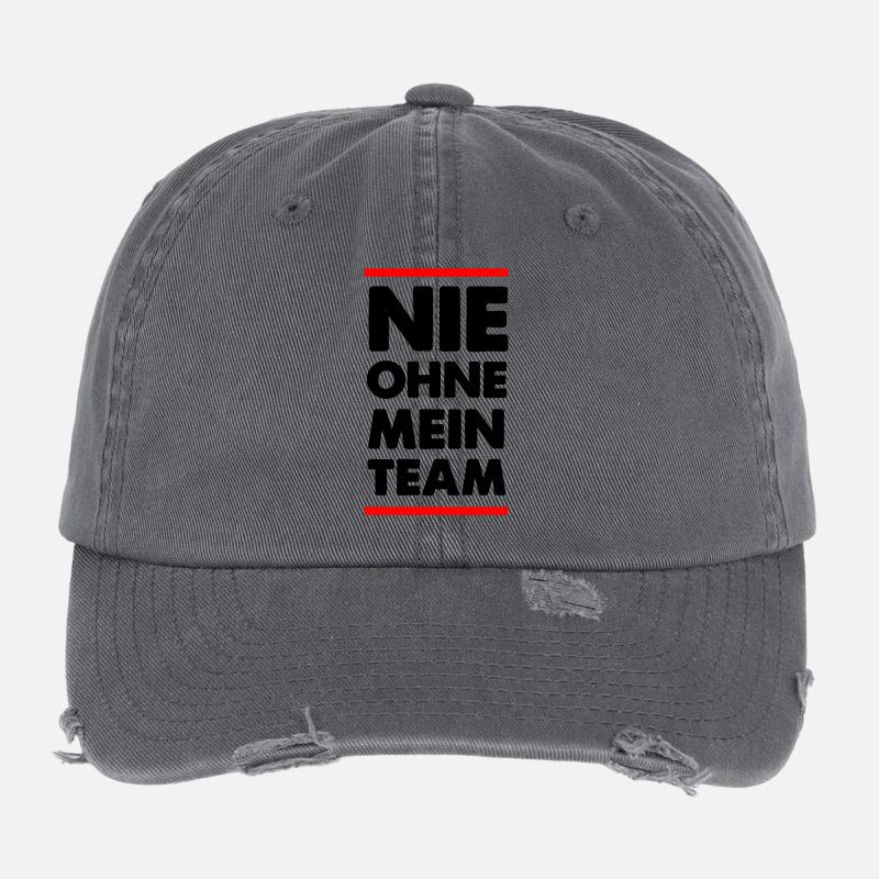 Nie Ohne Team Flexfit Vintage Destroyed Cap