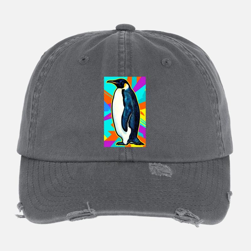 penguin Flexfit Vintage Destroyed Cap
