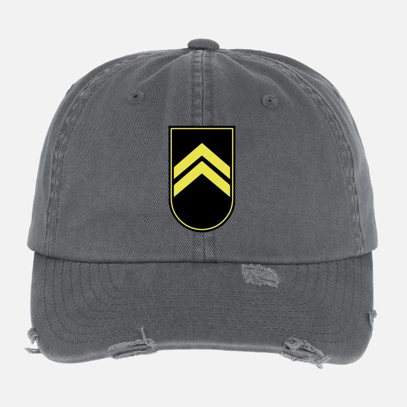 Abzeichen Badge Auszeichnung Armee Army 2c Flexfit Vintage Destroyed Cap