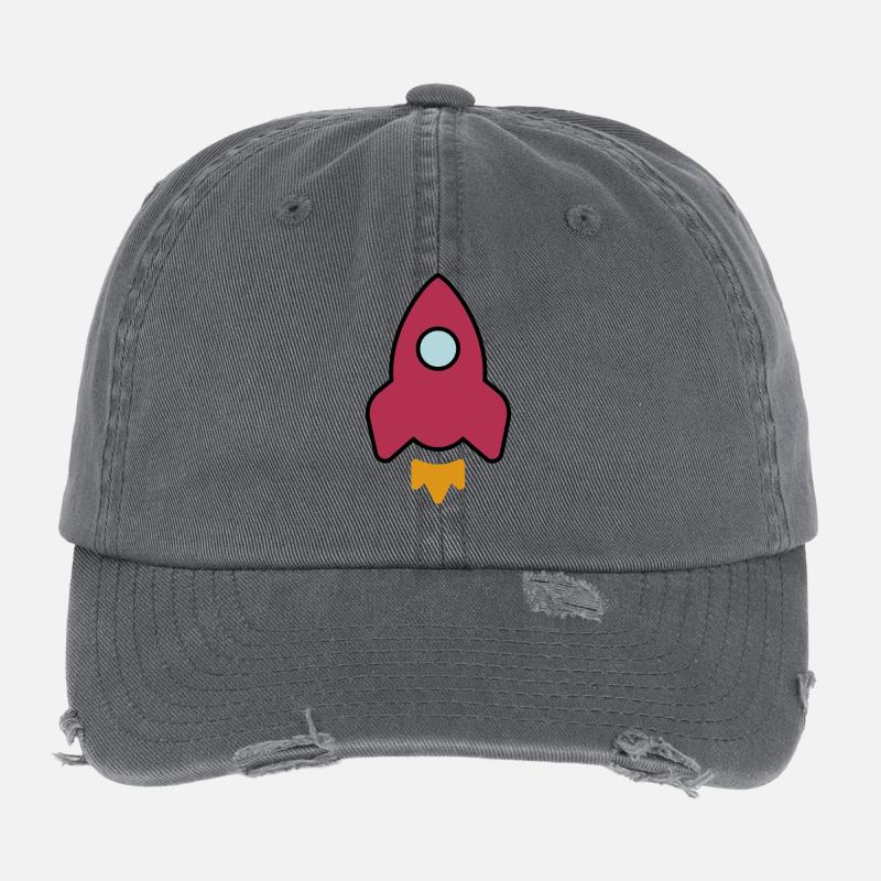 rocket Flexfit Vintage Destroyed Cap