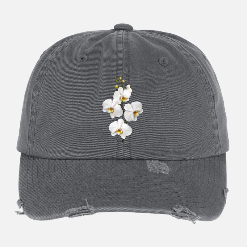 Orchidées Casquette vintage effet usé Flexfit