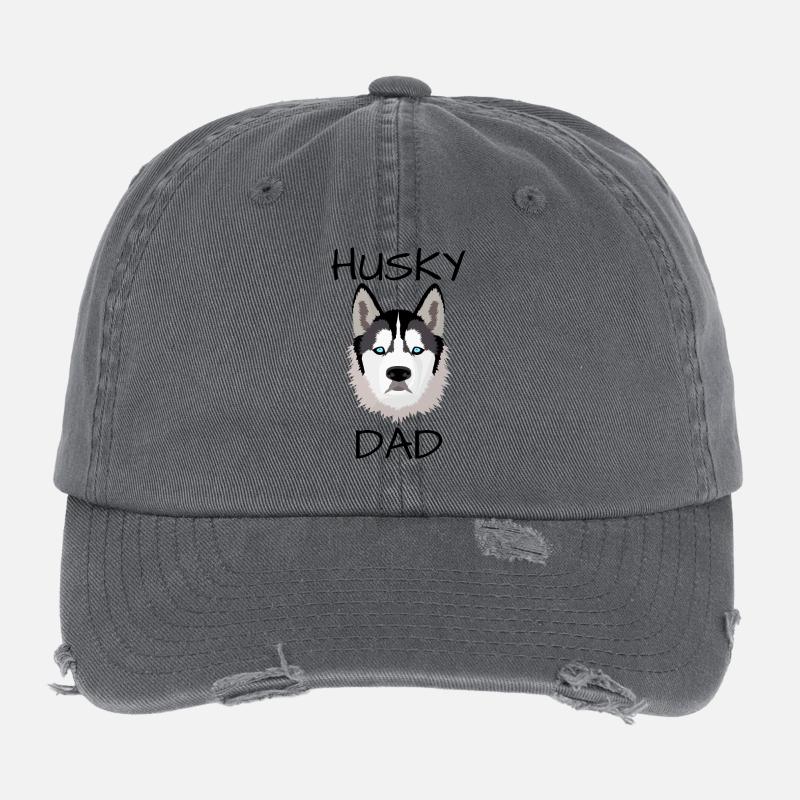 Husky Dad Flexfit Vintage Destroyed Cap