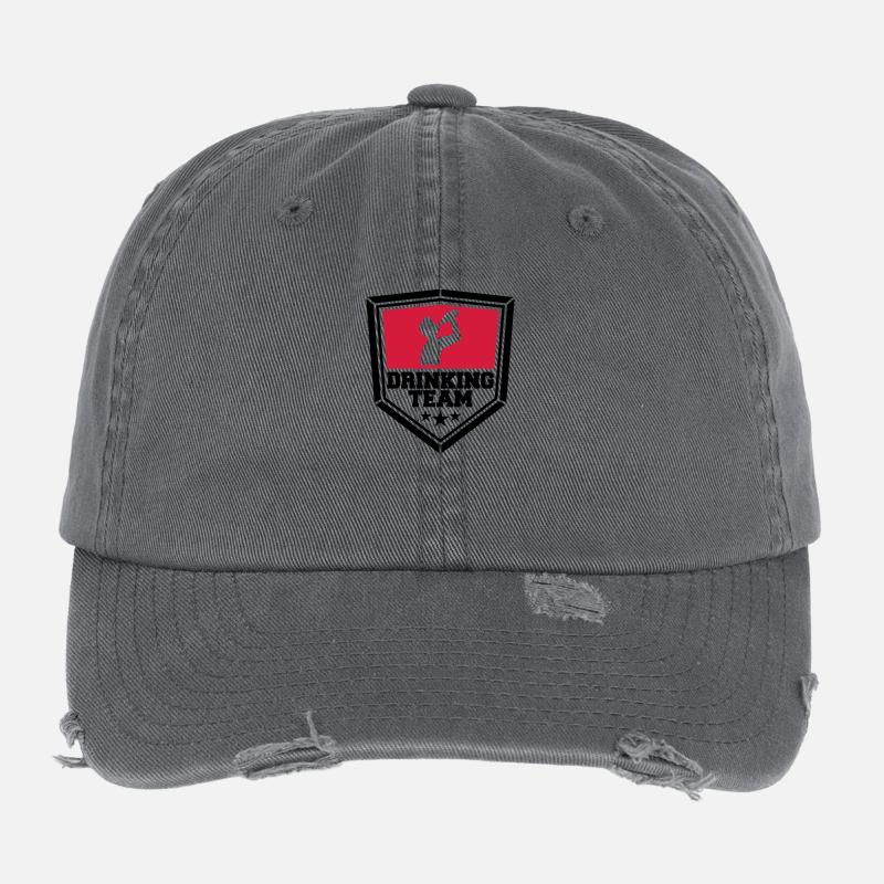 panneau armoira cool logo text alkohol b Casquette vintage effet usé Flexfit