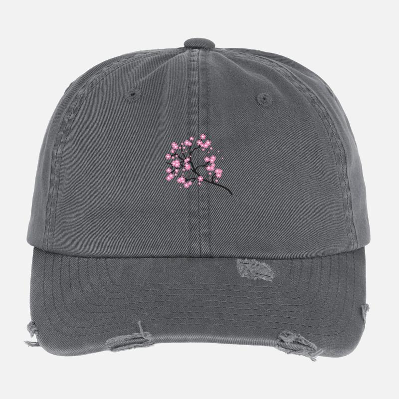 Cherry blossoms Flexfit Vintage Destroyed Cap