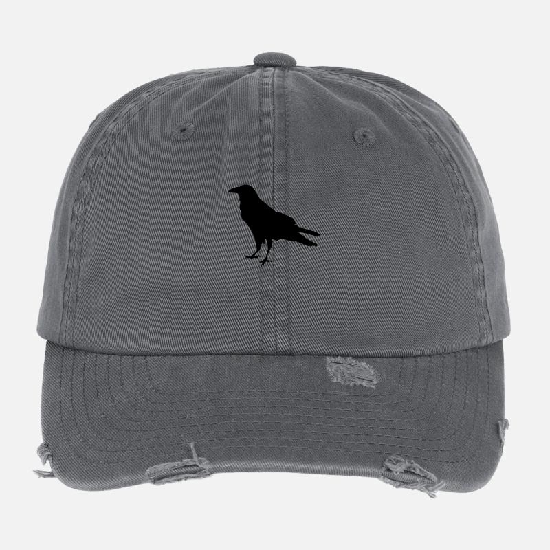 Crow Flexfit Vintage Destroyed Cap