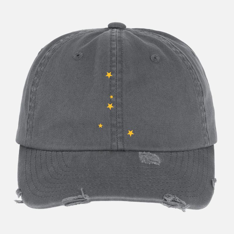 Cancer constellation Flexfit Vintage Destroyed Cap