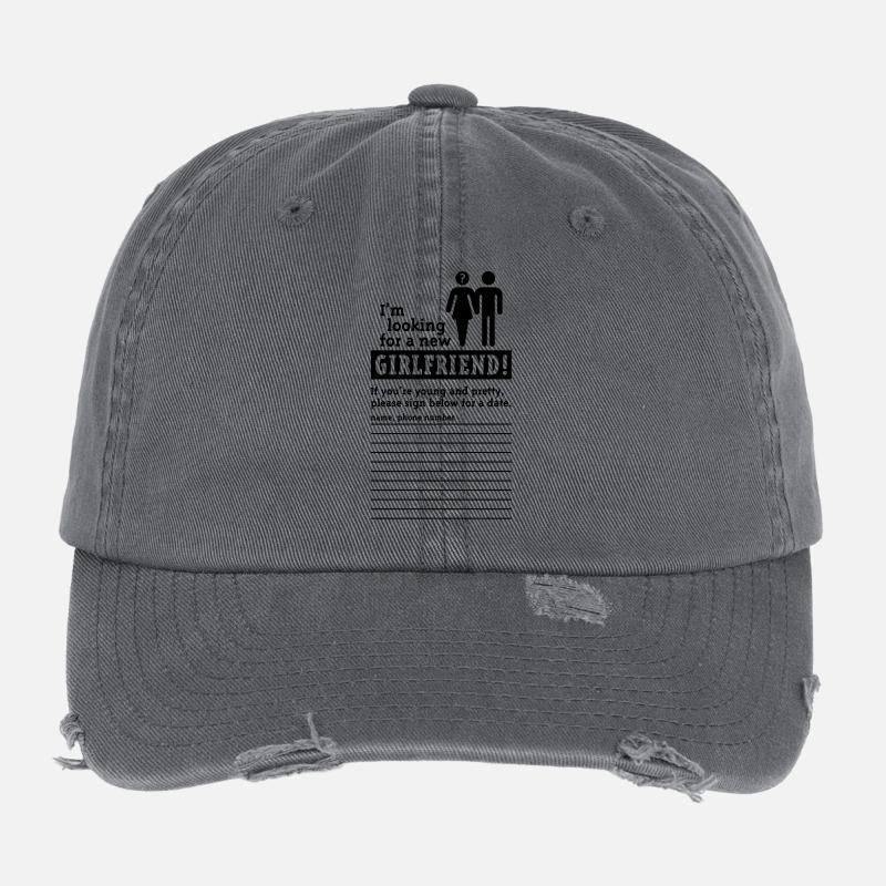 Looking For A Girlfriend (M) Flexfit Vintage Destroyed Cap