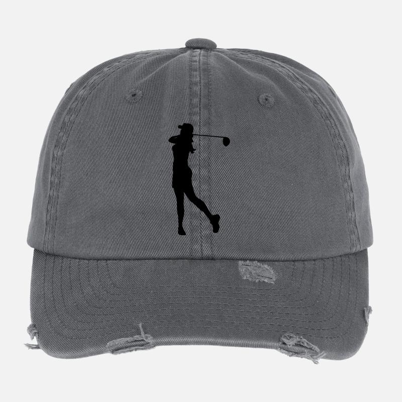Golf female de Flexfit Vintage Destroyed Cap