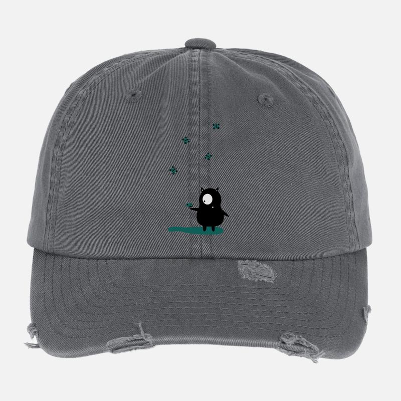 Papillons et monstres Casquette vintage effet usé Flexfit