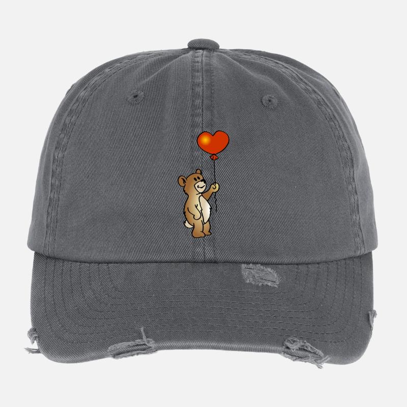 Bear with ball Flexfit Vintage Destroyed Cap
