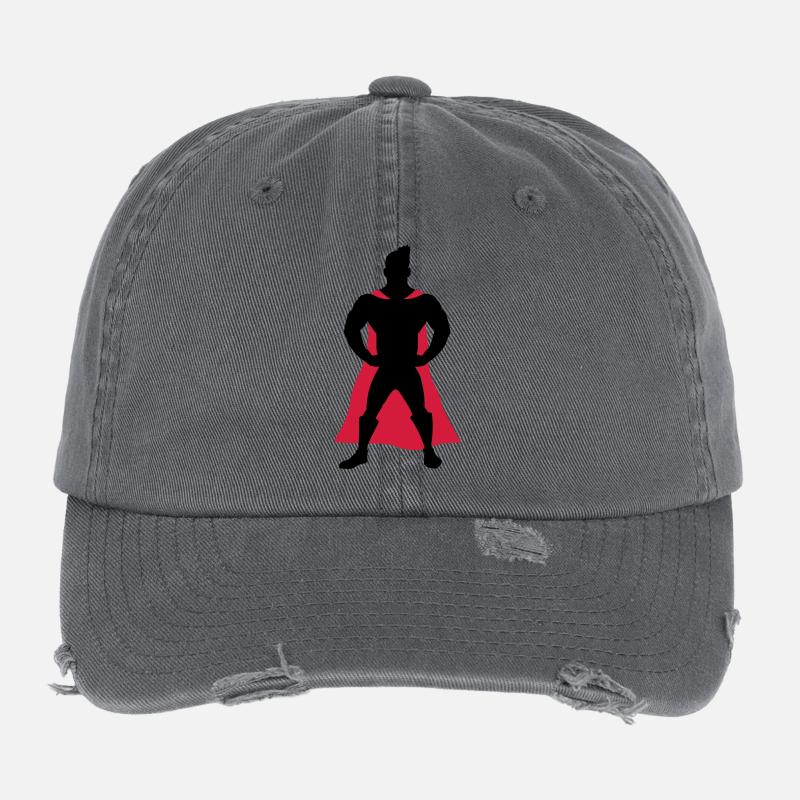 Superhero Flexfit Vintage Destroyed Cap