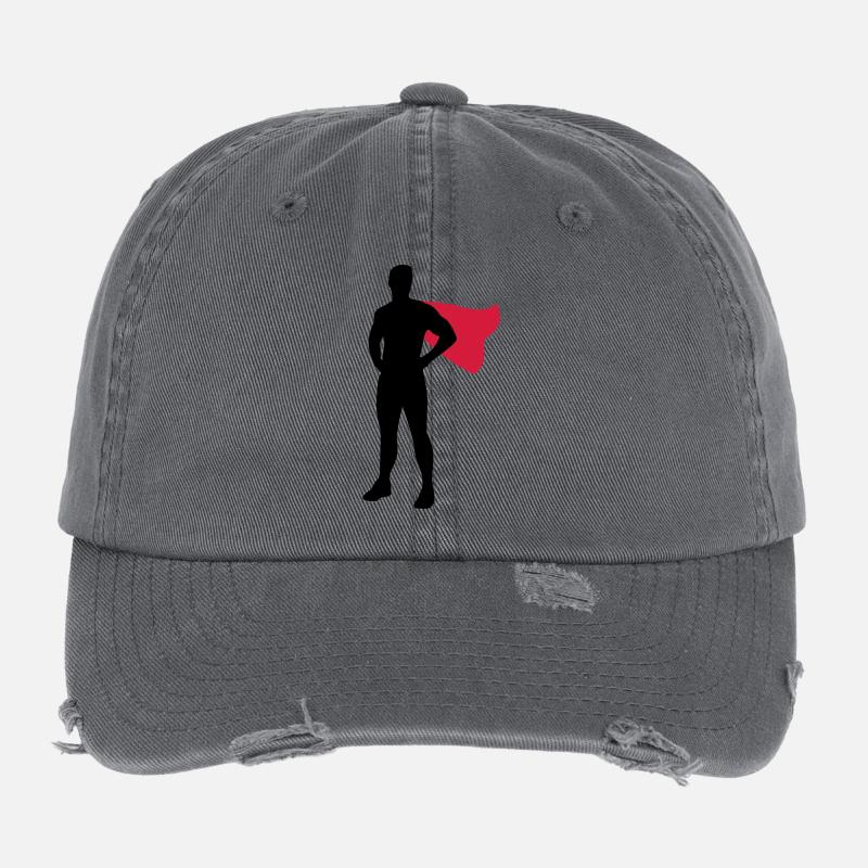 Superhero Flexfit Vintage Destroyed Cap