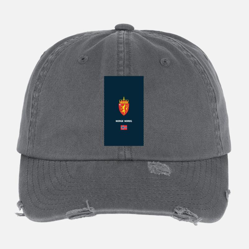 Fall des norwegischen Passtelefons - Flexfit Vintage Destroyed Cap - Dunkelgrau