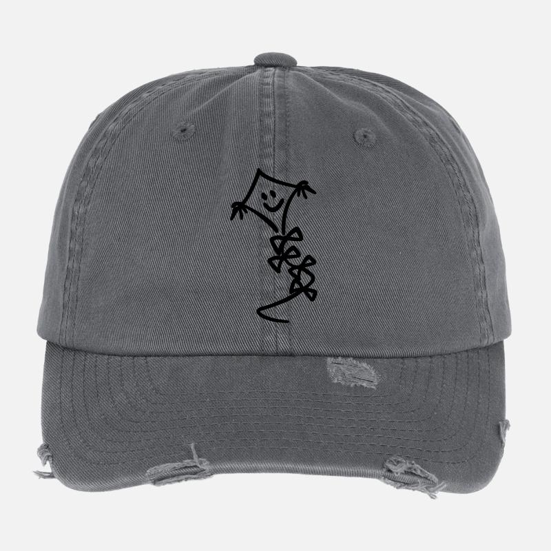 Kite with face Flexfit Vintage Destroyed Cap