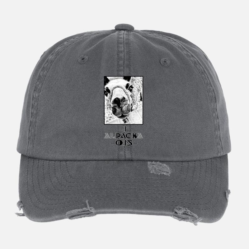 ALPACA - i pack ois - I can do everything - dialect Flexfit Vintage Destroyed Cap