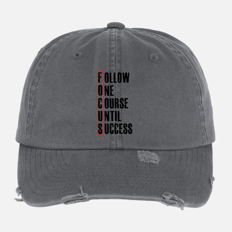follow one course until Flexfit Vintage Destroyed Cap