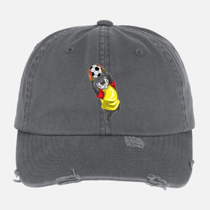 Dachs Torwart Fußball Flexfit Vintage Destroyed Cap