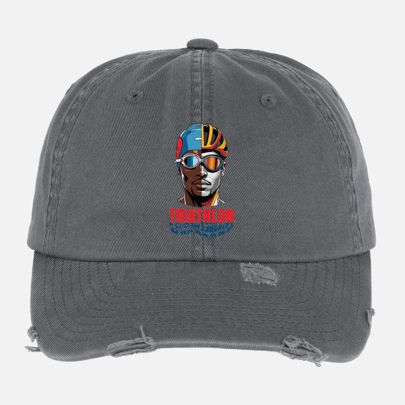 Triathlon Flexfit Vintage Destroyed Cap