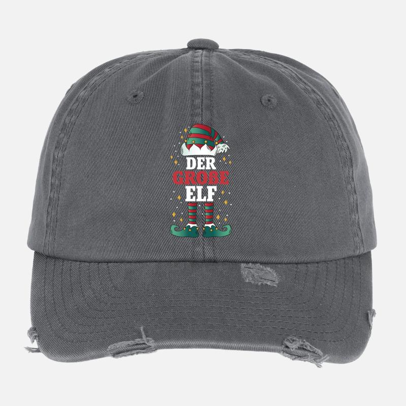 Weihnachten Der Große Elf Flexfit Vintage Destroyed Cap