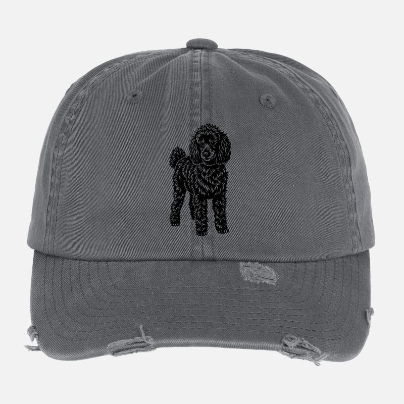 poodle Flexfit Vintage Destroyed Cap