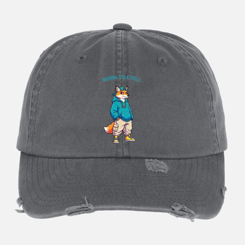 Lässiger Fuchs  Flexfit Vintage Destroyed Cap